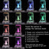 Crystal Guardian Angel Figurine with Colorful Light Base, Laser Engraved Glass Angel Gifts